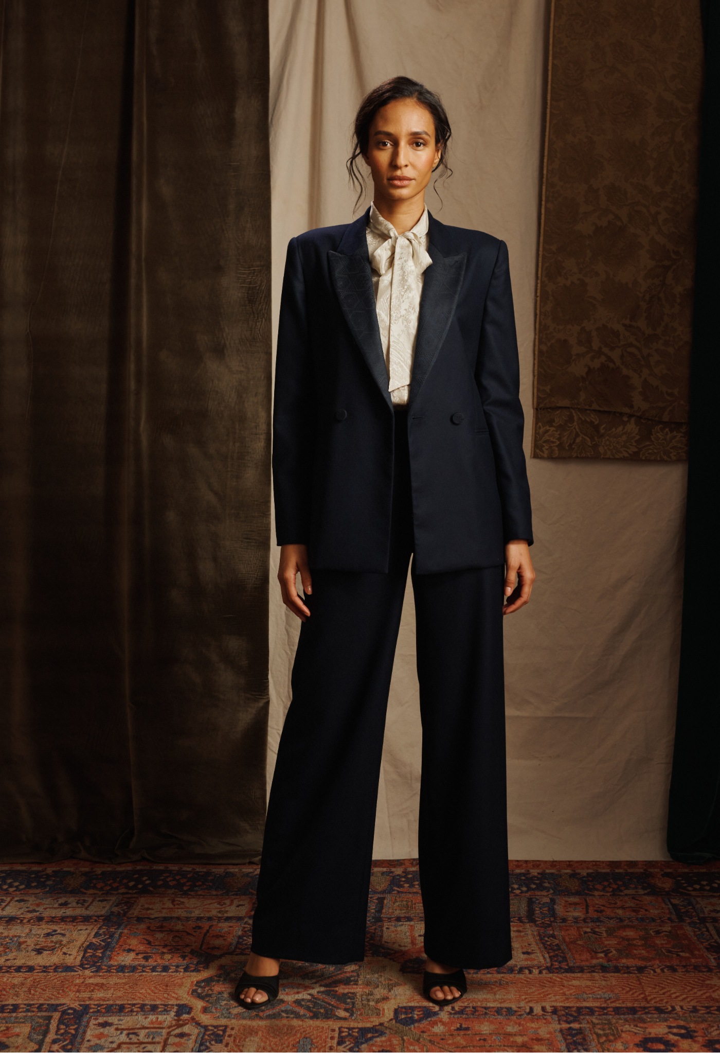 Italian Saxon Wool Double Breasted Jacket