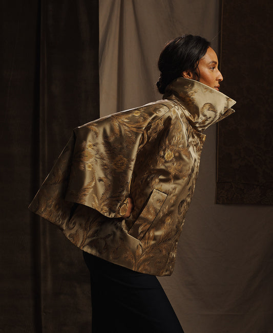 Silk Brocade Cape