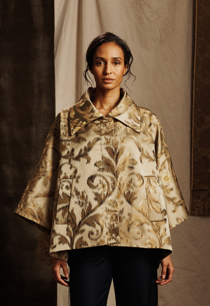 Silk Brocade Cape