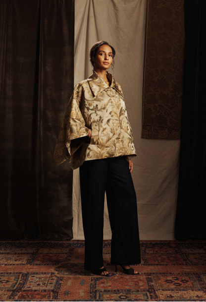Silk Brocade Cape