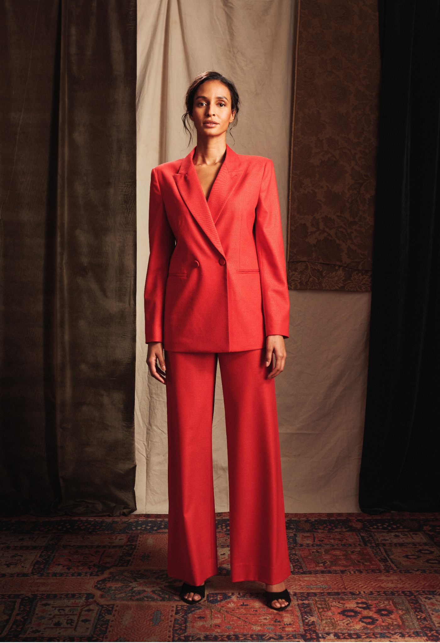 Wool and Silk Double Breasted Jacket