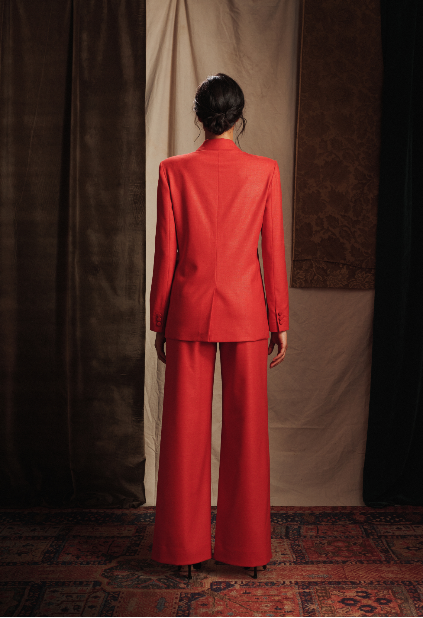 Wool and Silk Double Breasted Jacket