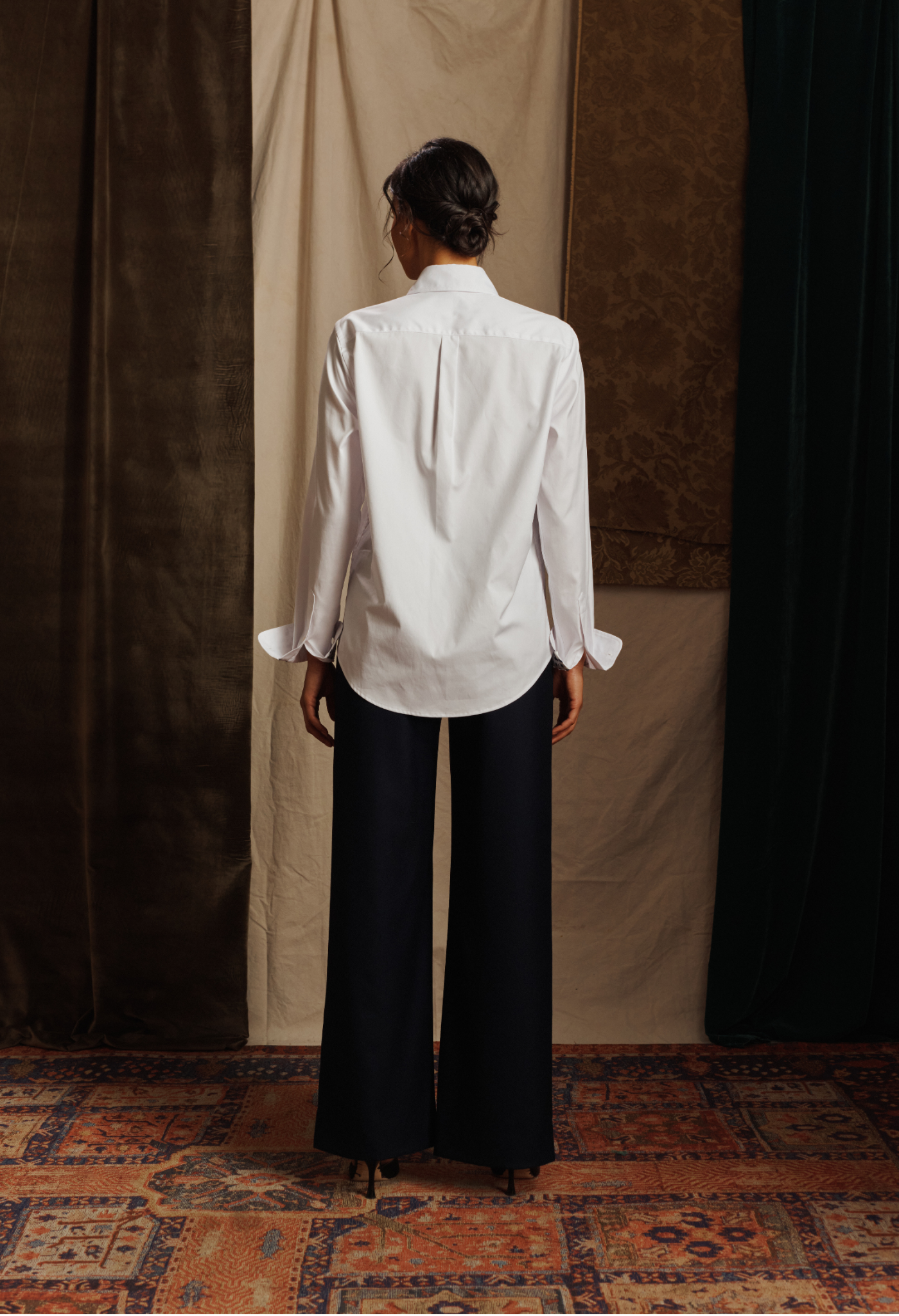 Contrast Cotton Shirt