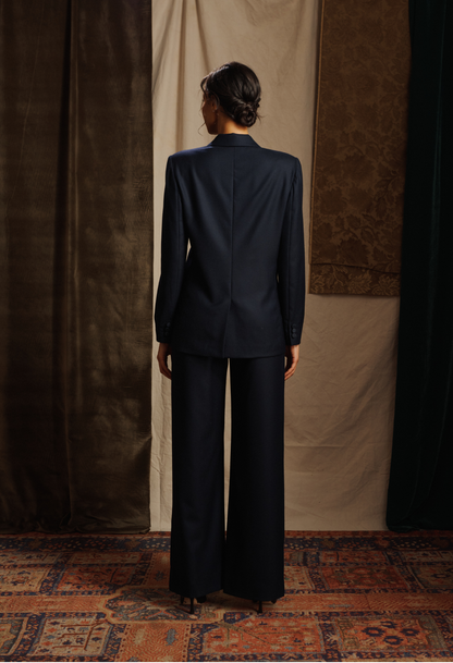 Italian Saxon Wool Double Breasted Jacket