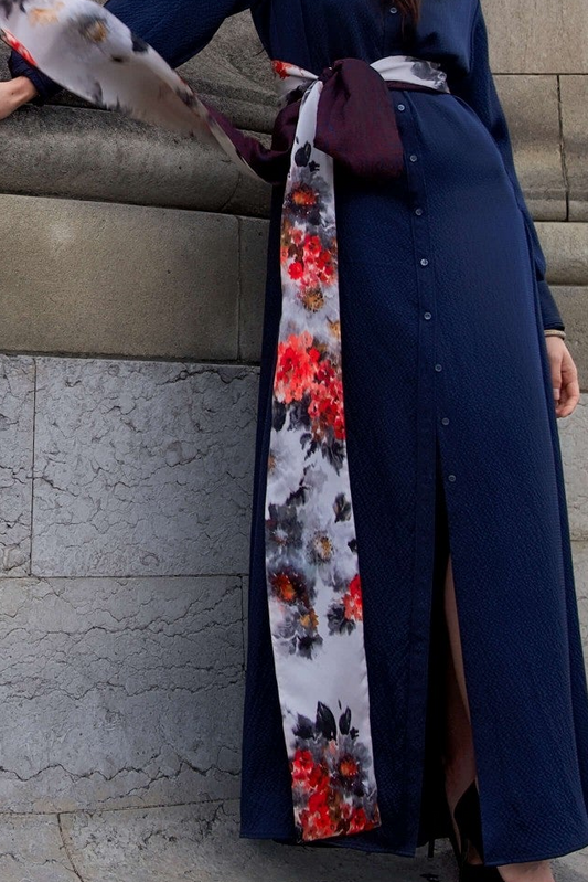 Printemps Éphémère Silk Moitié Sash