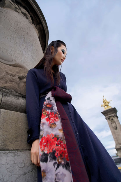 Printemps Éphémère Silk Moitié Sash