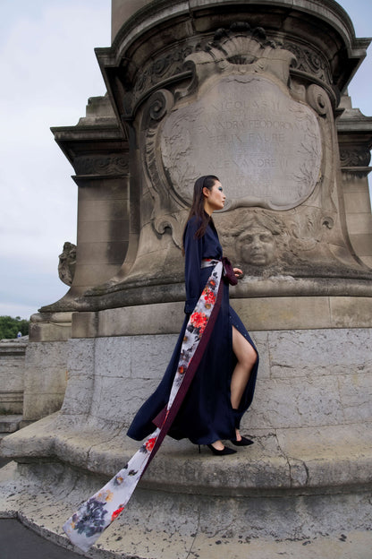 Printemps Éphémère Silk Moitié Sash